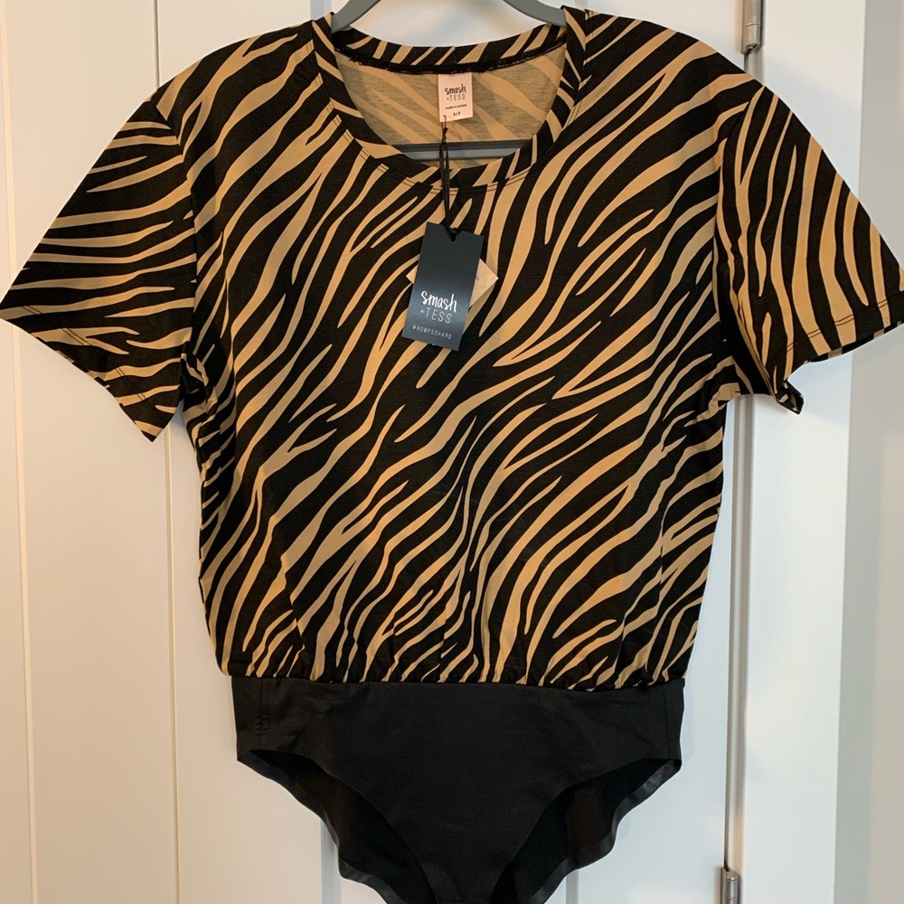 Smash & Tess Animal Print Bodysuit NWT Size Sm